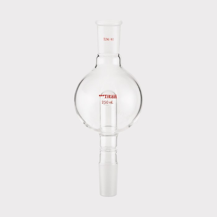 具孔玻板防溅球 上磨口：24/40，下磨口：24/40，250ml 特优级 - ACESUN艾斯琳