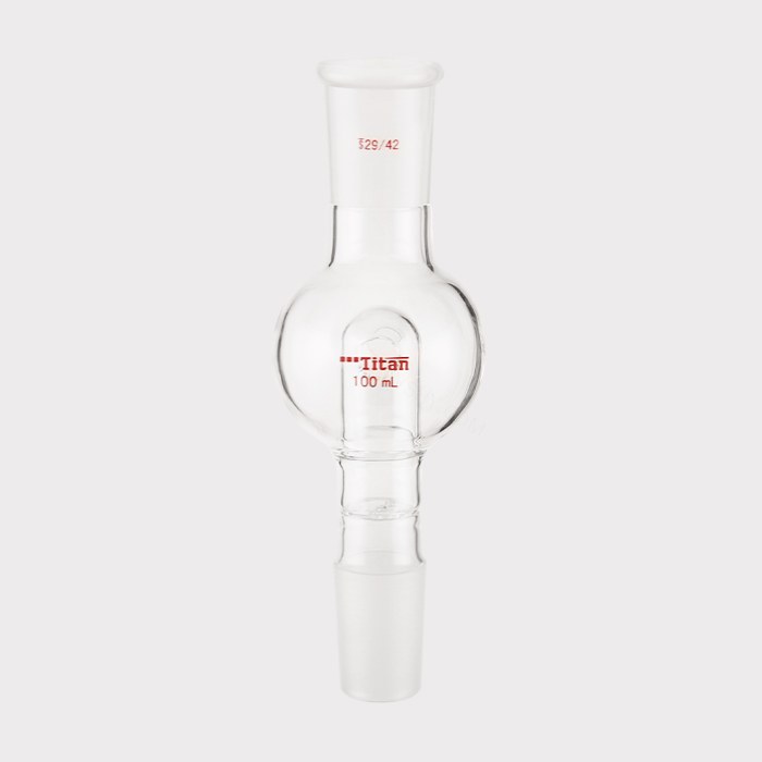 具孔玻板防溅球 上磨口：29/42，下磨口：29/42，100ml 特优级
