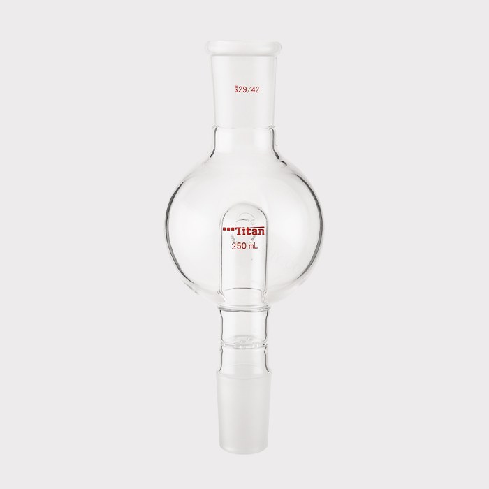 具孔玻板防溅球 上磨口：29/42，下磨口：29/42，250ml 特优级