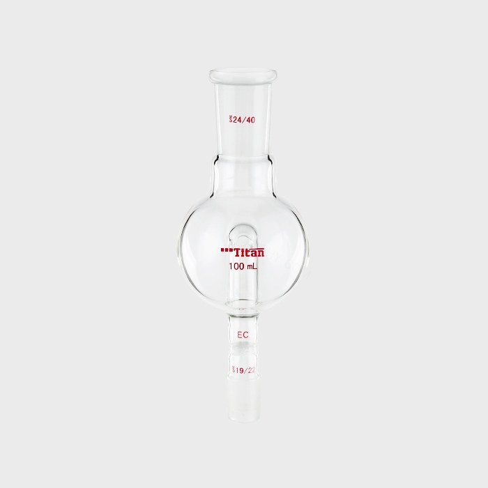 具砂板及回流孔的防溅球 G1砂板 上磨口：24/40 下磨口：19/22 100ml 特优级 - ACESUN艾斯琳