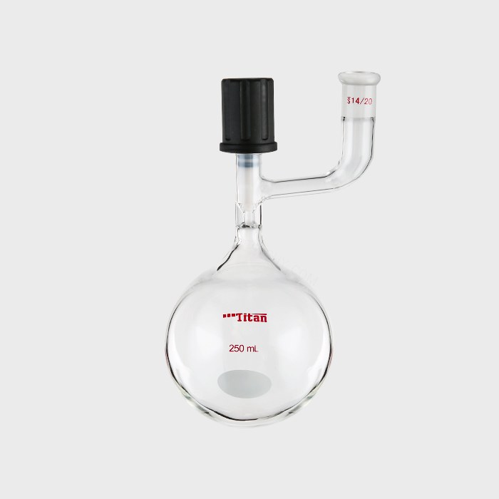溶剂存储球瓶 磨口：14/20 高真空阀：0-4mm 250ml 特优级
