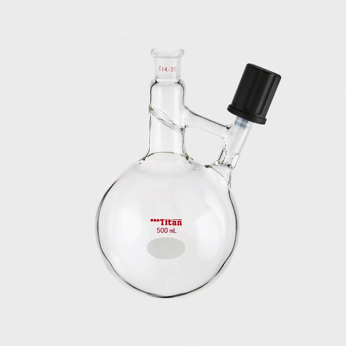 溶剂存储转移球瓶 磨口：14/20 高真空阀：0-4mm 500ml 特优级