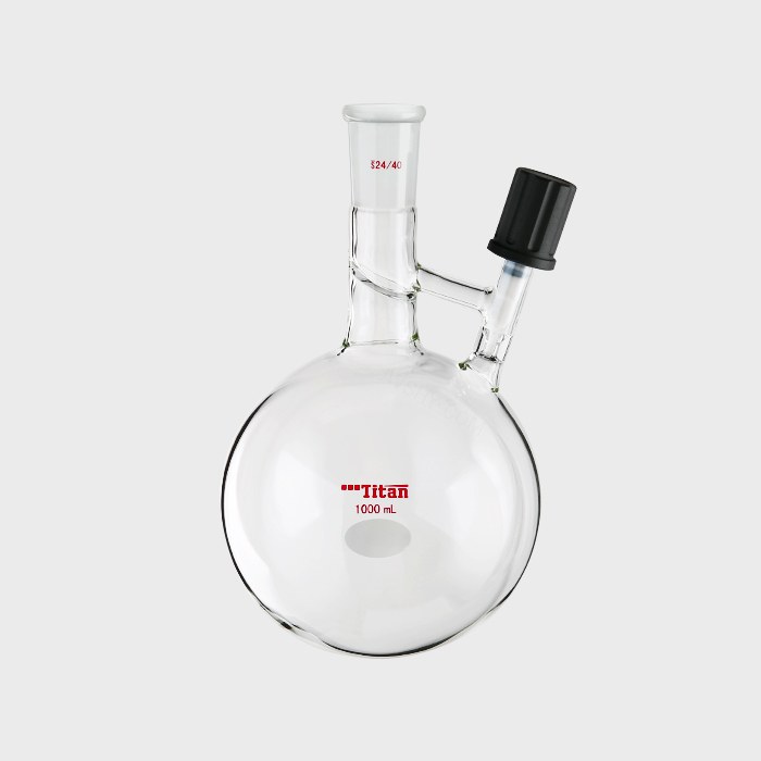 溶剂存储转移球瓶 磨口：24/40 高真空阀：0-4mm 1000ml 特优级