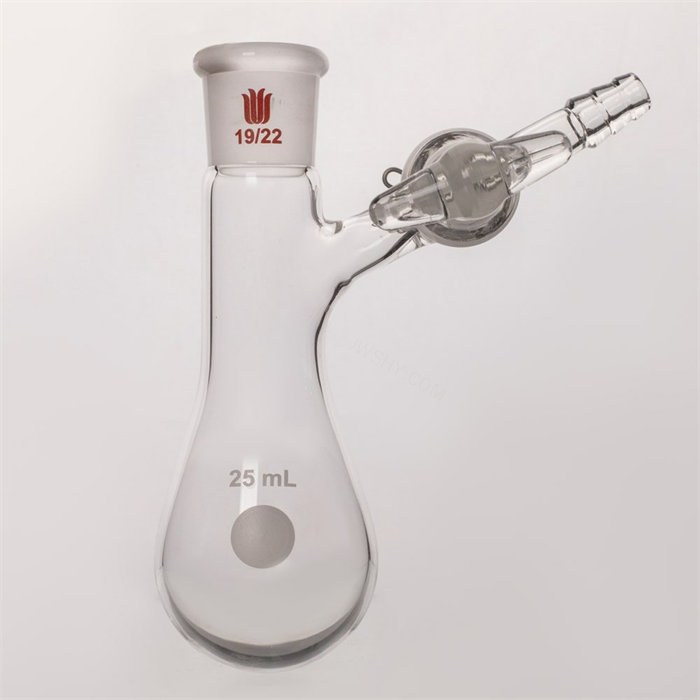 反应茄瓶 磨口:19/22,25ml - 欣维尔