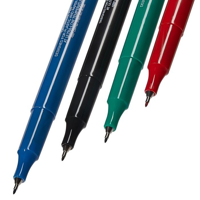 LPE 冻存器具记号笔，红色，绿色，蓝色，黑色各一只