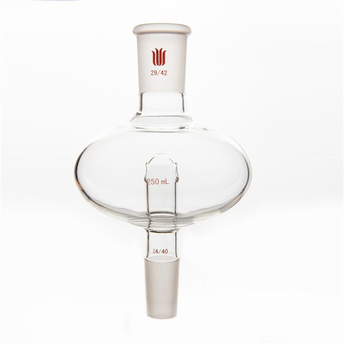 扁形防溅球,上磨口:29/42,下磨口:24/40,250ml
