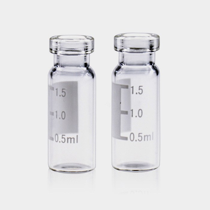 2mL透明样品瓶 11mm钳口 带书写处带刻度 11.6&times;32mm 经济硼硅玻璃