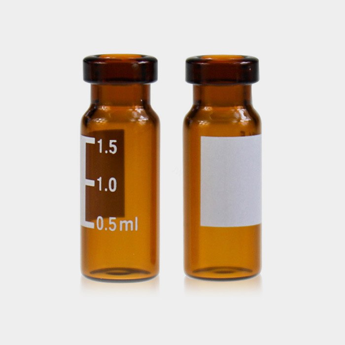 2mL棕色样品瓶 11mm钳口 带书写处带刻度 11.6&times;32mm 进口特优硼硅玻璃