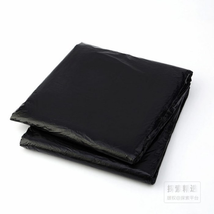 光氧降解垃圾袋 60&times;80mm，黑色，单面厚度1.6丝