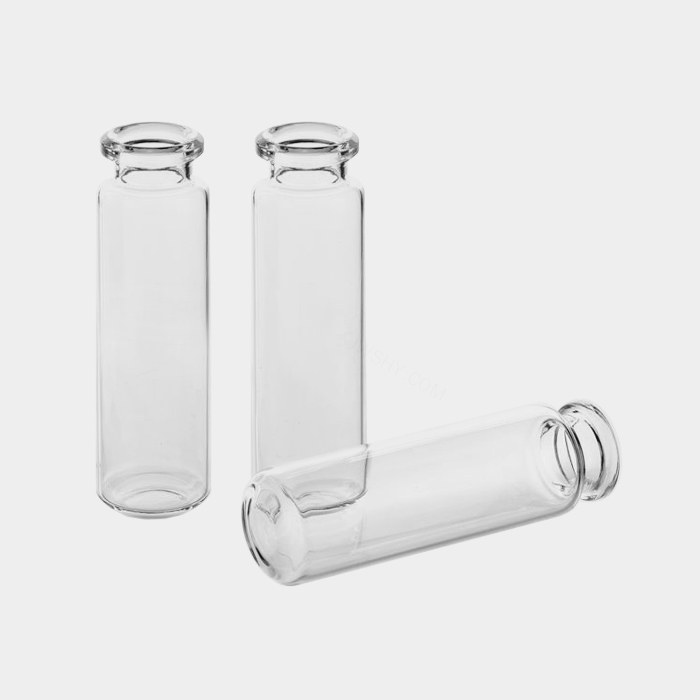 20mL透明顶空瓶 20mm钳口 圆底 短脖子 22.5&times;75mm