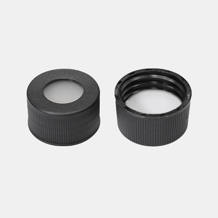 15-425预组装黑色开孔螺纹盖 带PTFE/硅胶垫