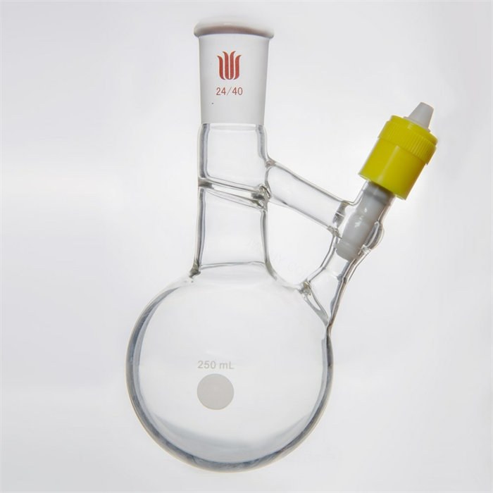 溶剂存储转移球瓶,磨口:24/40,250ml,新型8mm高真空阀 容量(mL) 磨口 阀尺码 - 欣维尔