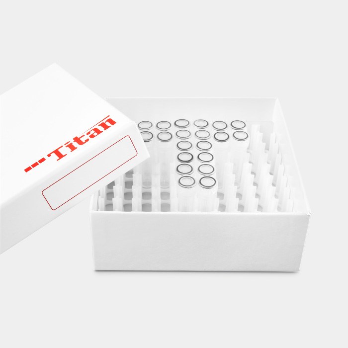 包膜纸质冻存盒，PP塑料格挡，2英寸，白色，耐受温度范围：-196℃到121℃，尺寸133&times;133&time…