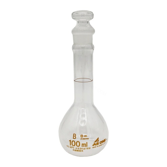 容量瓶(B级・短型・透明) 100ml