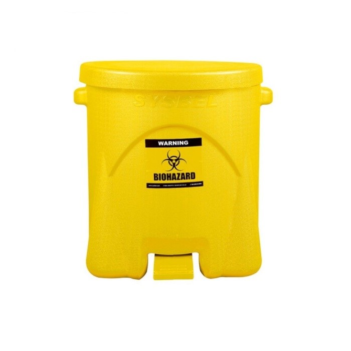 生化垃圾桶 PE材质 黄色 14GAL/53L