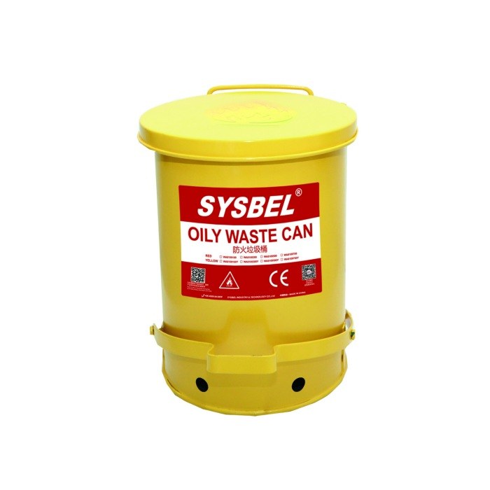 防火垃圾桶 黄色 21GAL/80L 60x47cm（高&times;直径/cm）