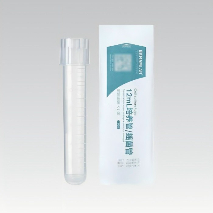 无菌培养管/摇菌管/12mL/纸塑独立包装/管身PP,管盖PP