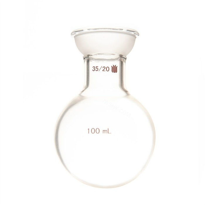 镀膜,球磨口单口圆底球瓶,厚壁高强度,球磨口:35/20,250ml - 欣维尔
