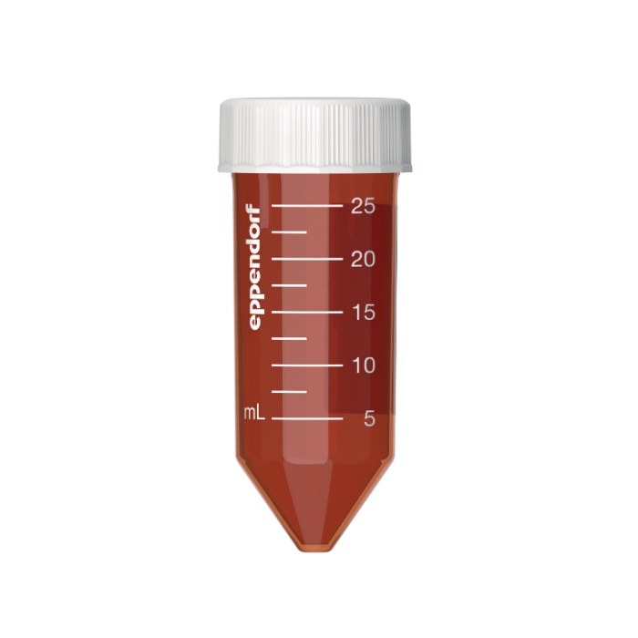 Eppendorf 25ml 锥底离心管 旋盖 琥珀色(避光) 无菌、无热原、无 DNA 酶、无RNA酶和无DNA