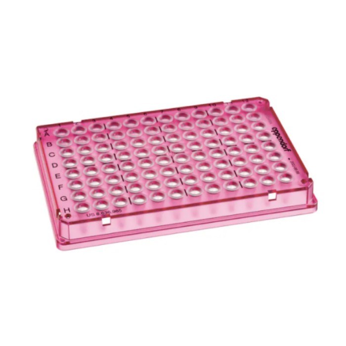 Eppendorf twin.tec Trace PCR Plate 96 可追溯和定位 全裙边 PCR clean 洁净级 桃红色 25块 - Eppendorf