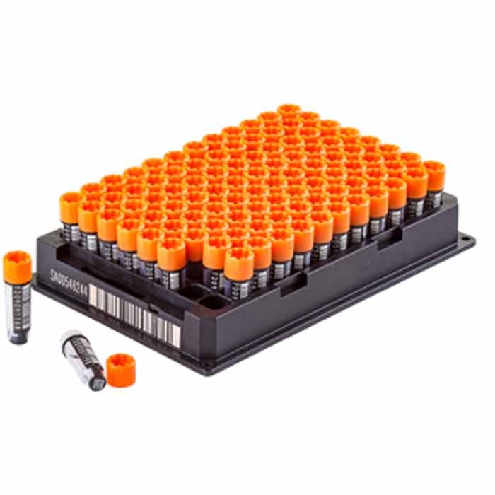 Fluidx 外旋冻存管 三码 SBS-96 0.5ml