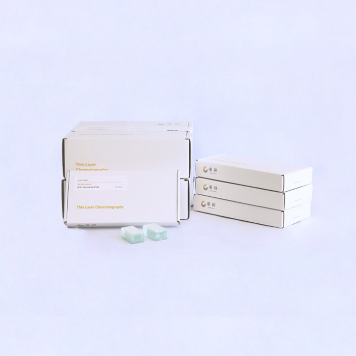 GF254型高效TLC硅胶板 1.5×5cm 涂层：0.25mm 含荧光剂 - 乐研