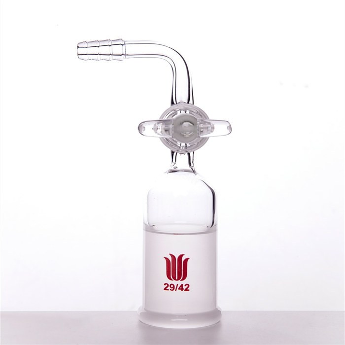 90&deg;抽气接头,具玻璃节门,29/32,2mm节门孔径 - 欣维尔