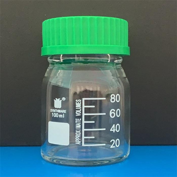 具螺纹口试剂瓶 100ml GL45,标配绿色螺纹盖，含密封圈 - 欣维尔