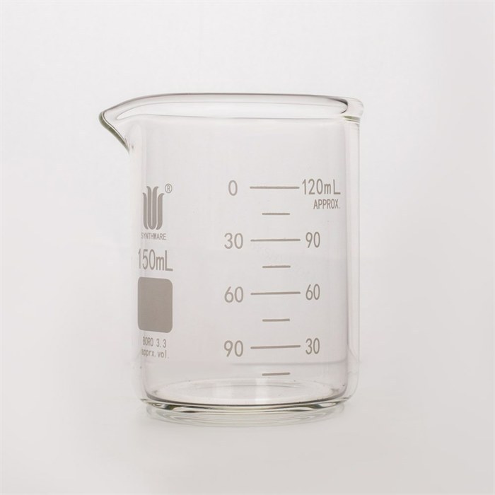厚壁烧杯 双刻度线 150ml 直径&times;高度&times;壁厚：60&times;80&times;3.0mm