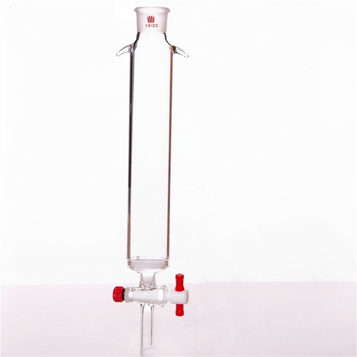 加耳 具砂板层析柱,&phi;32mm,有效长203mm,节门孔径:2mm,19/22 - 欣维尔