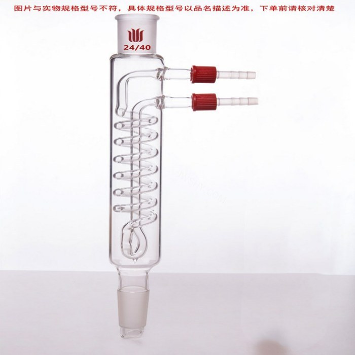 高容量回流冷凝器,19/22,蛇冷长:125mm,&phi;8mm可拆式小咀 - 欣维尔