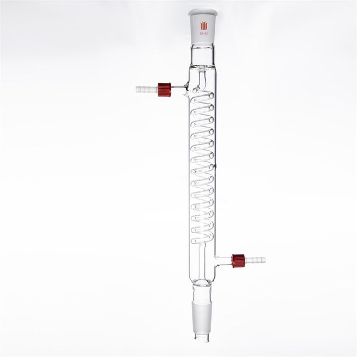 格氏蛇型冷凝器,29/42,有效长:300mm,&phi;8mm可拆式小咀 - 欣维尔