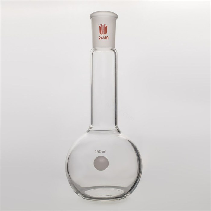 长颈平底烧瓶,磨口 24 40,容量 250ml,颈长度88mm - 