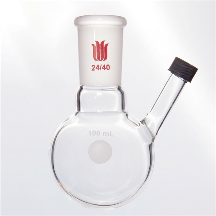 具罗纹口二口球瓶,磨口:24/40,50ml - MANSWARE