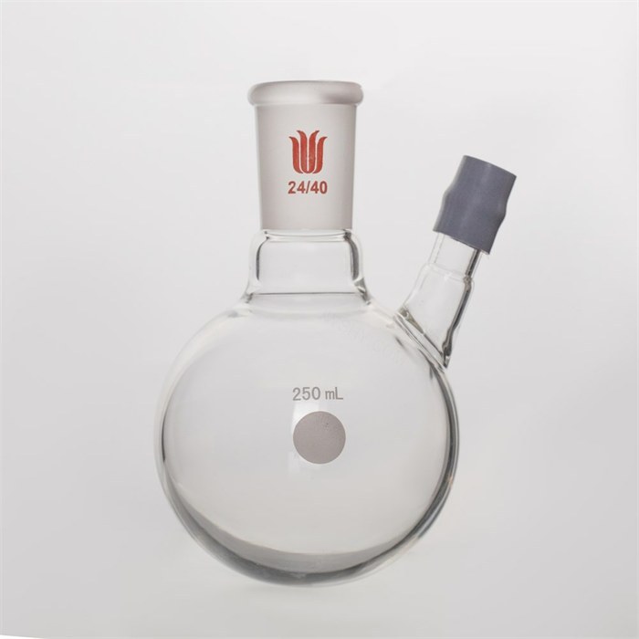 带胶帽温度计套管圆底烧瓶,容量:250ml,磨口:24/40 - MANSWARE