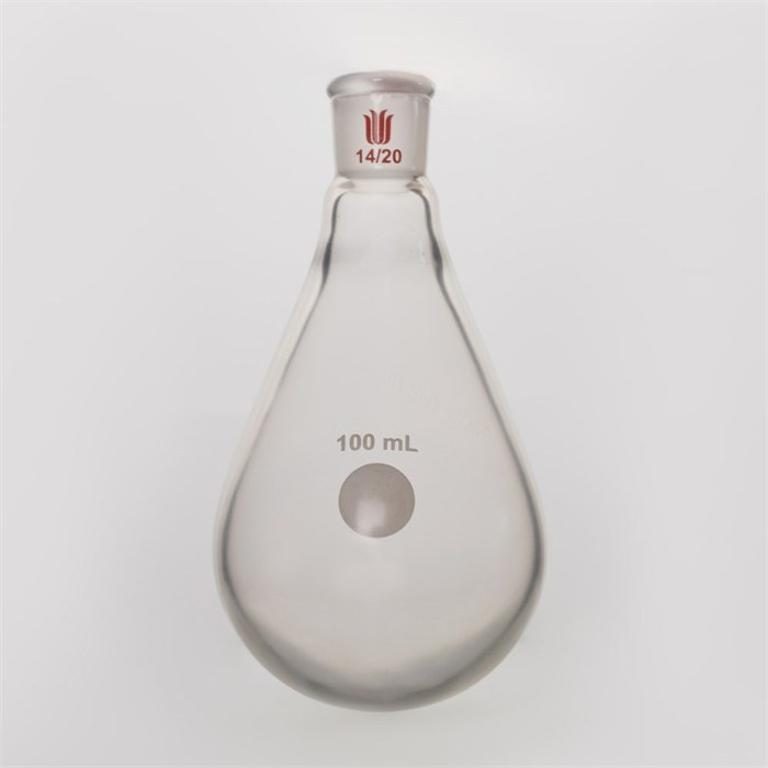 镀膜，旋蒸用厚壁茄型瓶,高强度,磨口:14/20,100ml - 欣维尔