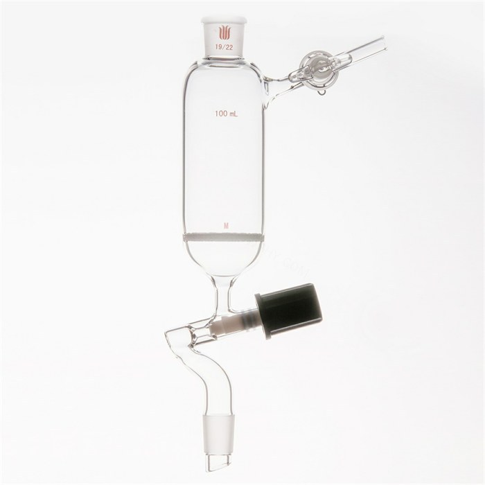滴液过滤漏斗,过滤器4mm高真空阀,内19/22,100mL,G3 - 欣维尔