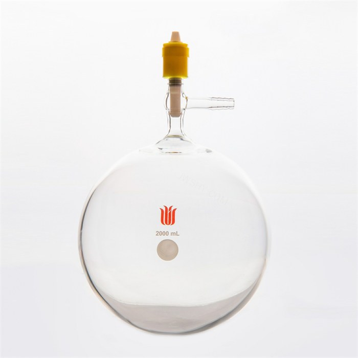 溶剂存储瓶,新型8mm高真空阀,2000ml - 欣维尔