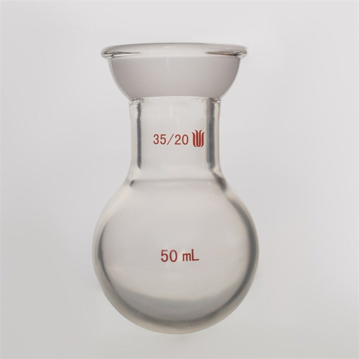 镀膜，球磨口单口圆底球瓶,厚壁高强度,球磨口:35/20,50ml - 欣维尔