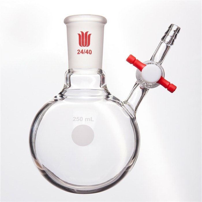反应瓶,四氟节门,24/40,250ml - MANSWARE