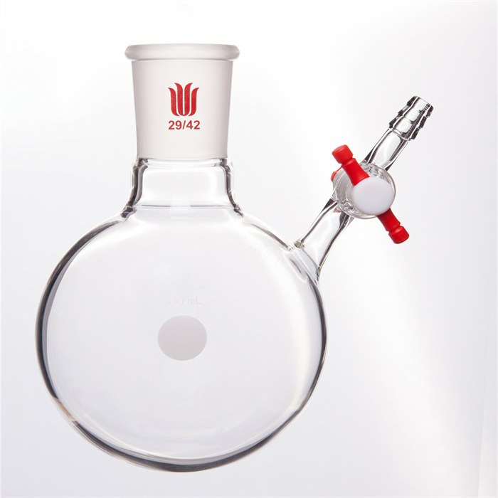 反应瓶,四氟节门,29/42,500ml - MANSWARE