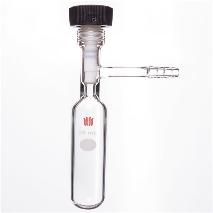 溶剂储存瓶 25ml,7#内螺纹4MM高真空,管径×总高26×100mm - 欣维尔