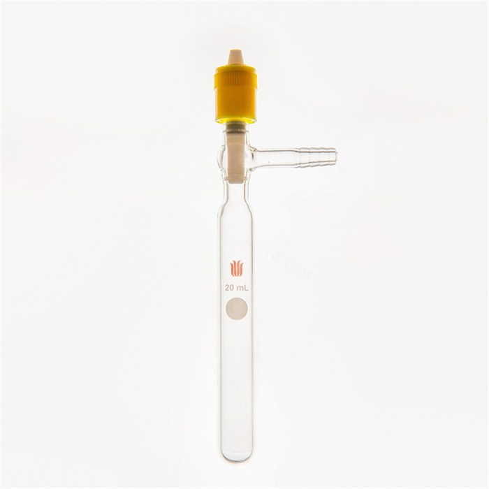 溶剂储存瓶25ml,新型0-8mm高真空,管外径×总高:26×100mm - 欣维尔