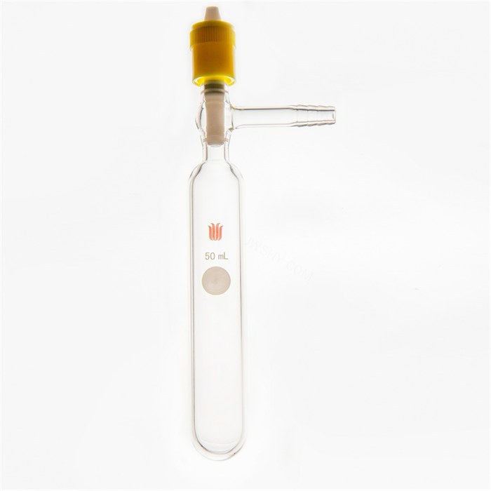 溶剂储存瓶50ml,新型0-8mm高真空,管外径×总高:28×140mm - 欣维尔