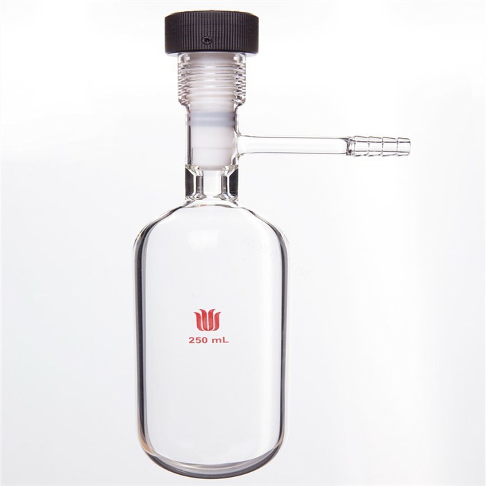 溶剂储存瓶250ml,管外径×总高:60×140mm,11#内螺纹0-8mm高真空 - 欣维尔