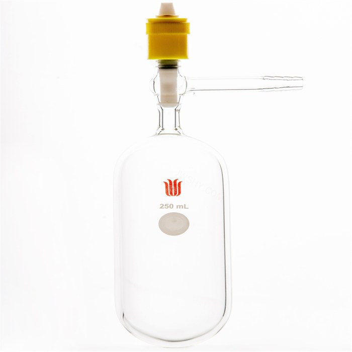 镀膜，溶剂储存瓶250ml,新型0-8mm高真空,管外径×总高:60×140mm - 欣维尔