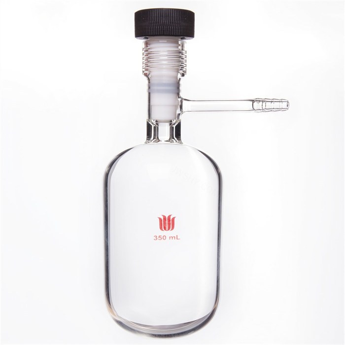 溶剂储存瓶,350ml,管外径×总高:70×140mm,11#内螺纹0-8mm高真空 - 欣维尔