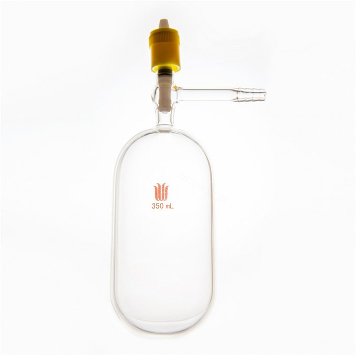 溶剂储存瓶350ml,新型0-8mm高真空,管外径×总高:70×140mm - 欣维尔