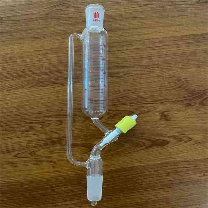 精细可调式恒压滴液漏斗,新型4mm高真空阀,125mL,24/40 - 欣维尔