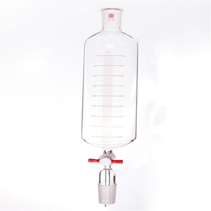 带刻度筒形滴液漏斗，磨口：29/42,容量：1000ml - 欣维尔